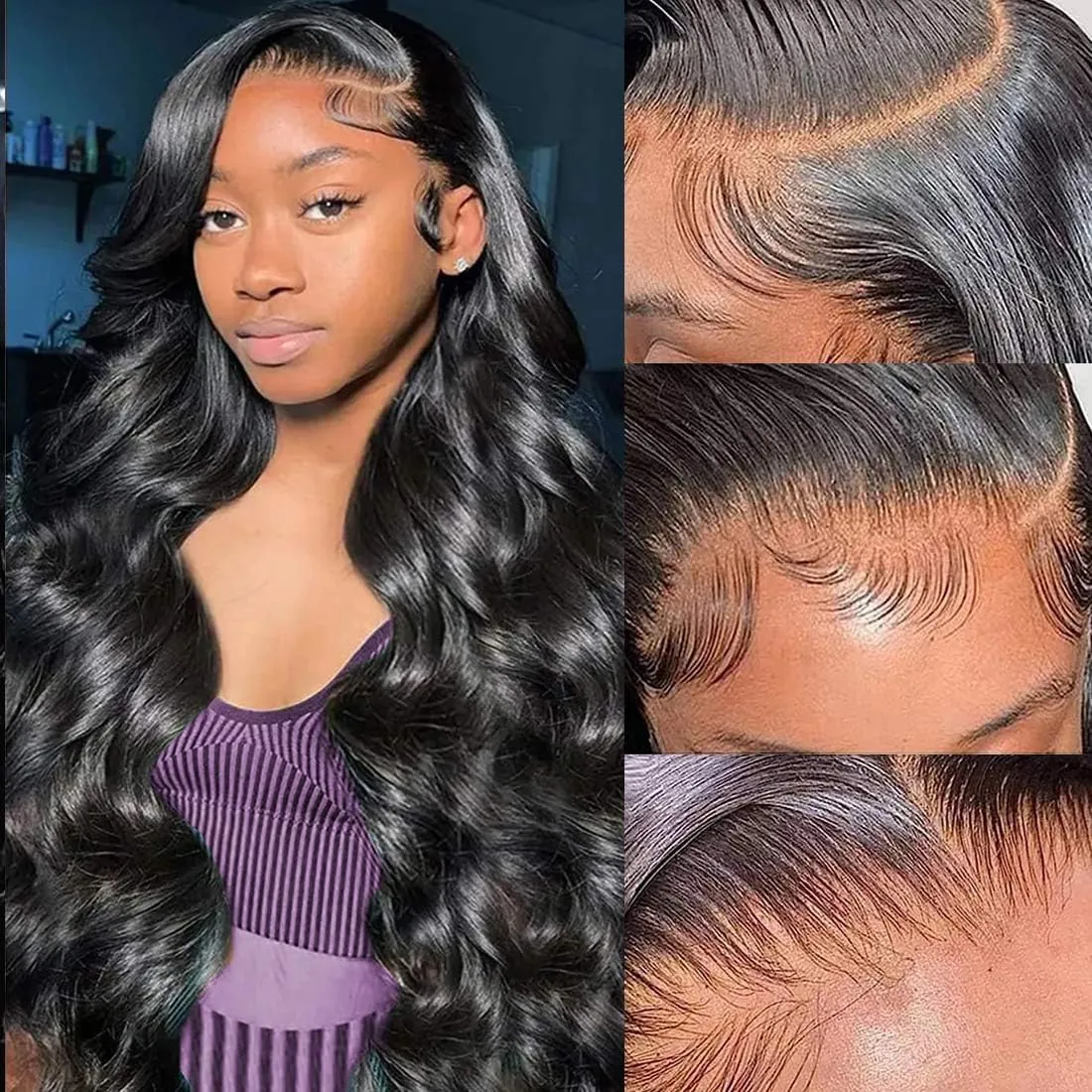 14 Inch 5x5 Skin-Like Real HD Closure Human Hair Lace Closure Only Body Wave 0.1mm Thin HD Lace Closure Invisible Human Hair Bleached Knot Pre Plucked