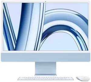 2023 Apple iMac All-in-One Desktop Computer with M3 chip: 8-core CPU, 10-core GPU, (24-inch, 8GB Unified Memory, 512GB SSD) (QWERTY English) Blue(Renewed Premium)