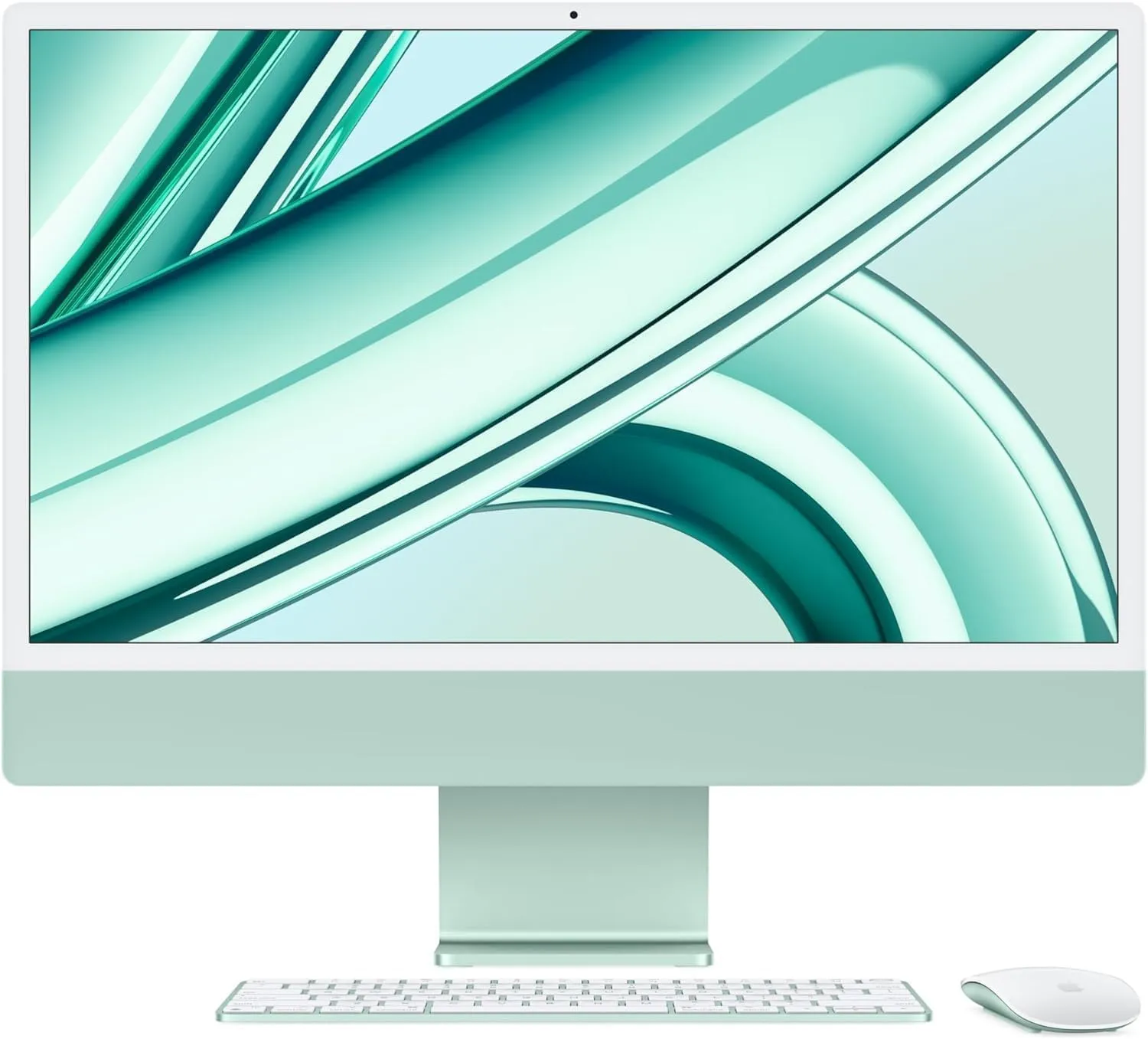 2023 Apple iMac with Apple M3 chip (24-inch, 8GB RAM, 512GB SSD Storage) (QWERTY English) Green (Renewed Premium)