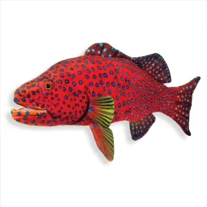 20" Coral Trout Stuffed Animal - Plush Toy Sea Animal, Wild Animals Fishing Toy, Sea Creature Stuffed Animals, Plushie Fish Toys for Kids