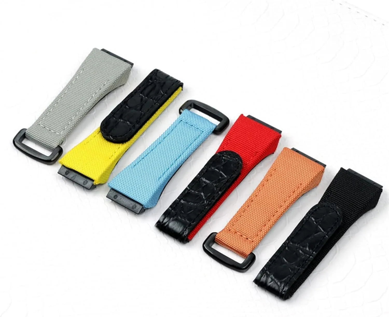 25mm Men Nylon Fabric With Leather Watchband For Richard Watch Mille Strap Band Bracelet Buckle For Spring Bar Version