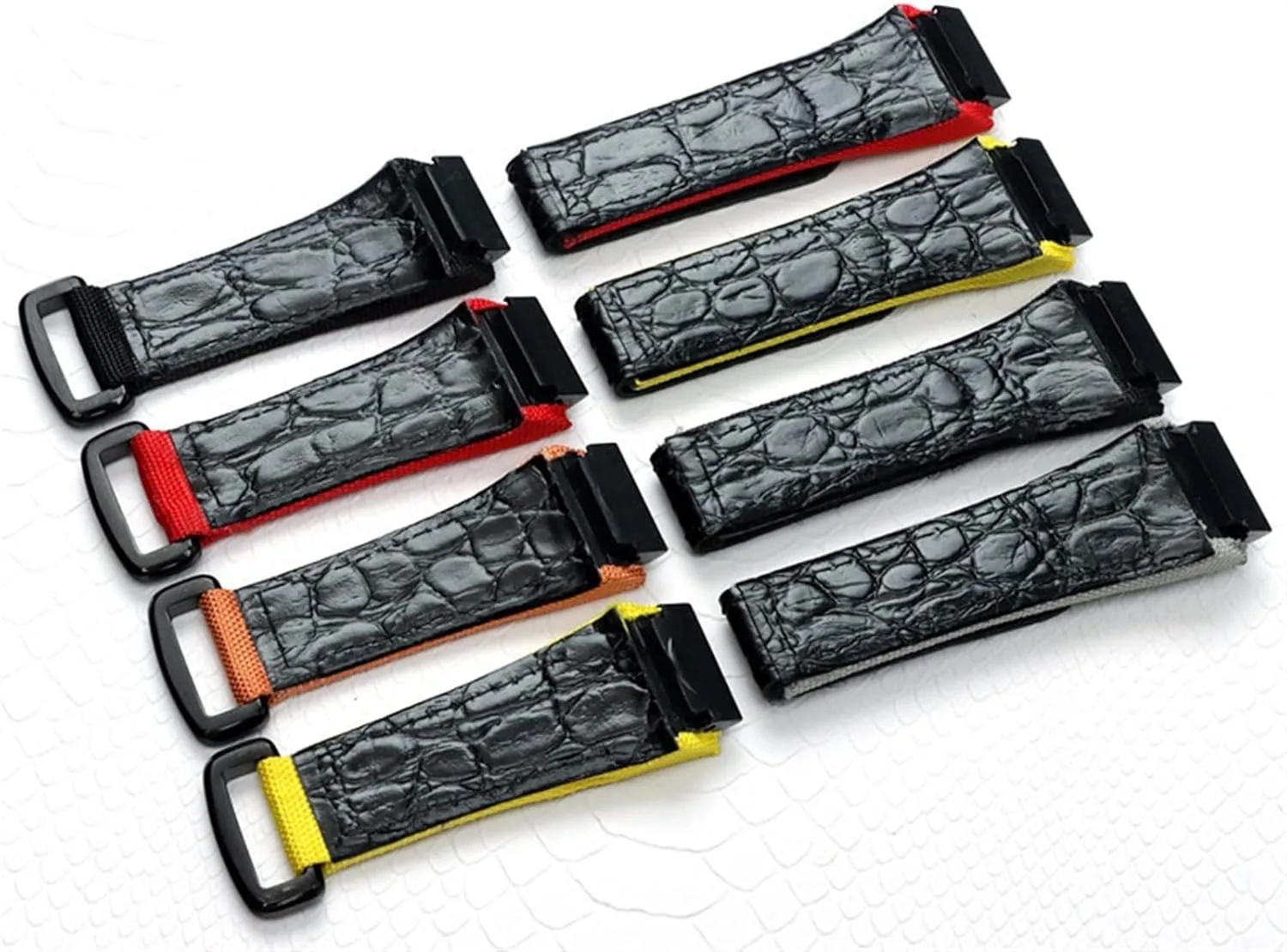 25mm Men Nylon Fabric With Leather Watchband For Richard Watch Mille Strap Band Bracelet Buckle For Spring Bar Version