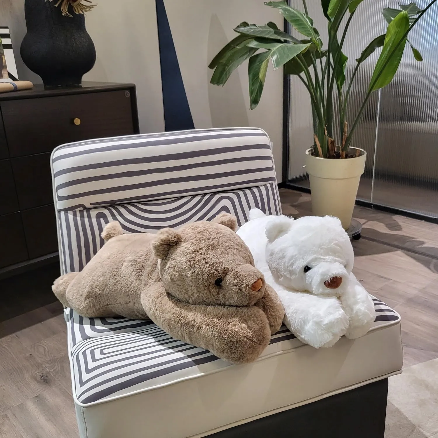 4lbs Bear Weighted Stuffed Animals, 24 inch Weighted Plush Stuffed Animals for Adults, Cute Soft Weighted Plush Throw Animal Pillow Toy, Birthday Gifts for Adults Kids