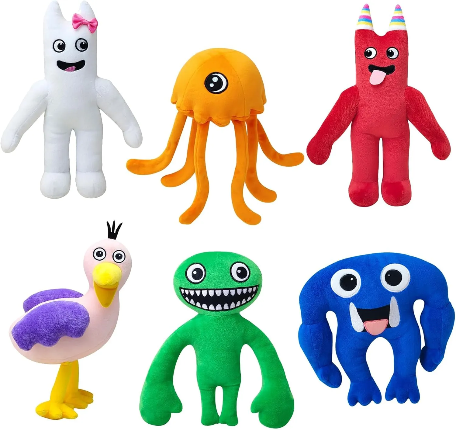 6pcs Plushies Toys 10" New Toys for Fans Stuffed Animal Plush Figure Gifts for Kids (6pcs-01)