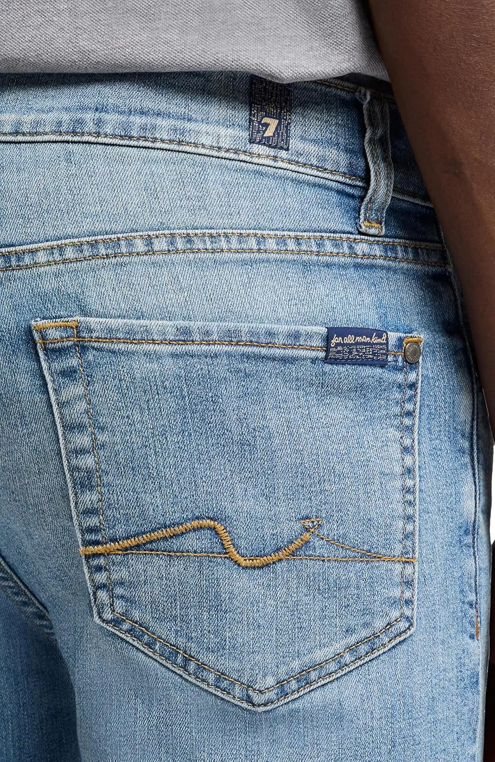 7 For All Mankind Men's Slimmy Squiggle Slim Fit Jeans