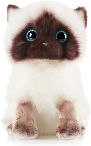 7.8'' Kawaii Siamese Cat Stuffed Animal Realistic Simulation Cute Soft Puppet Cat Plush Toy Lifelike Kitty Kitten Plushie Doll Toys Home Decorations (7.8'', Siamese Cat)