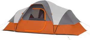 8 Person Tunnel Tent Lightweight Trekking and Camping Tent 2 Doors Ventilation Double Layer Family Tent Large Space Dome Tent