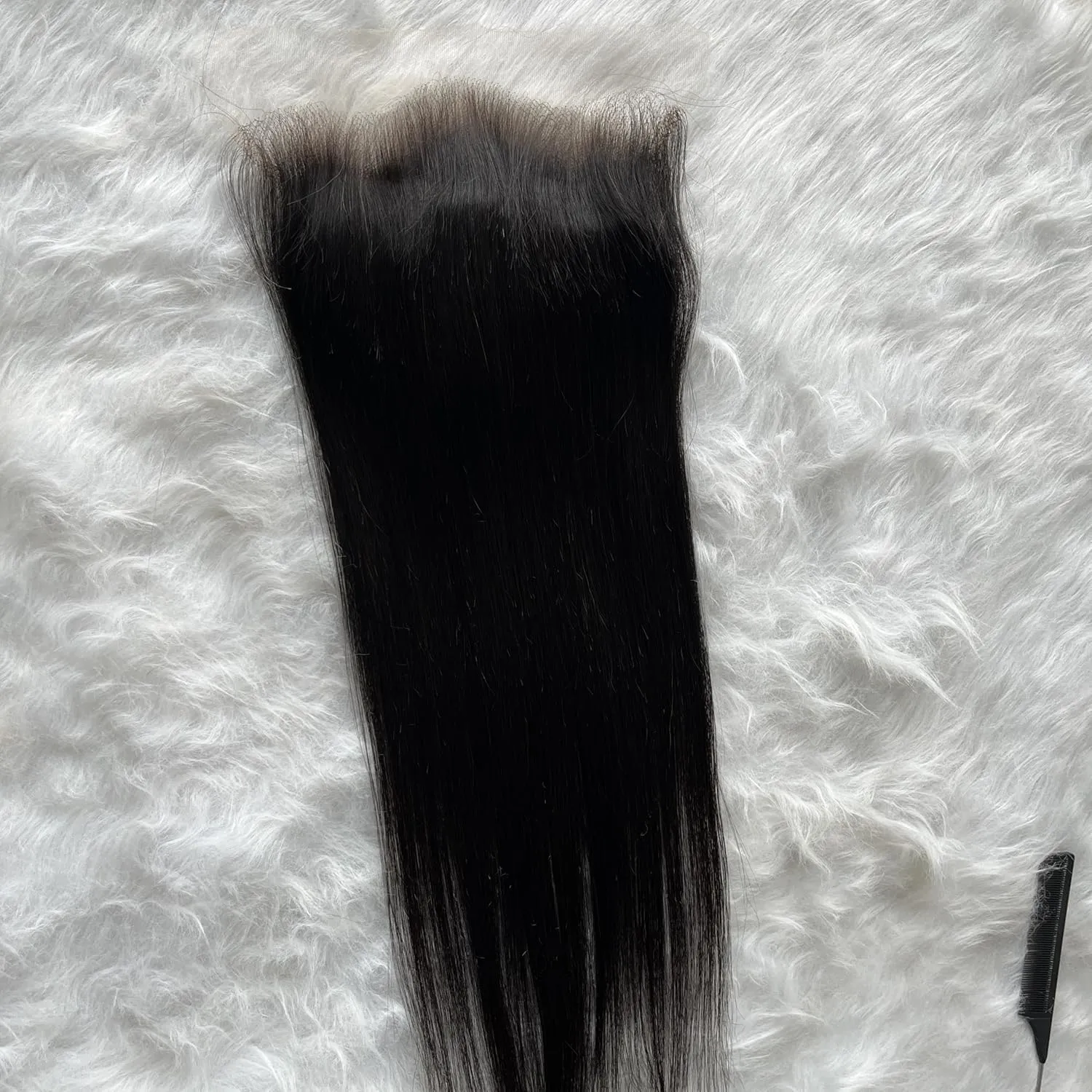 9x6 HD Lace Closure, Ultra-thin Invisible HD Lace Closure Single Knot Pre-Plucked 12A Grade Virgin Hair Straight Style Undetectable Melted Lace Closure Human Hair (9x6 ST lace closure, 20inch)
