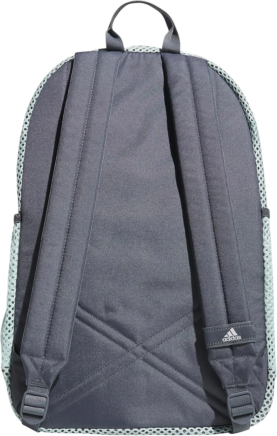 adidas Hermosa Mesh Backpack, See-Through Transparent Clear Festival Bag, Semi Flash Aqua Blue/Onix Grey/2.0, One Size