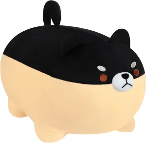 AFAN Shiba Inu Stuffed Animal Plush Kawaii Corgi Dog Plush Pillows Cute Soft Dog Toy Plushies Gifts for Boys Girls Kids (Black, 11.8 Inch)