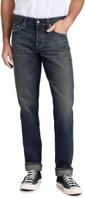 AG Adriano Goldschmied Men's Exclusive Kace Modern Straight Selvedge Jeans 34.25"