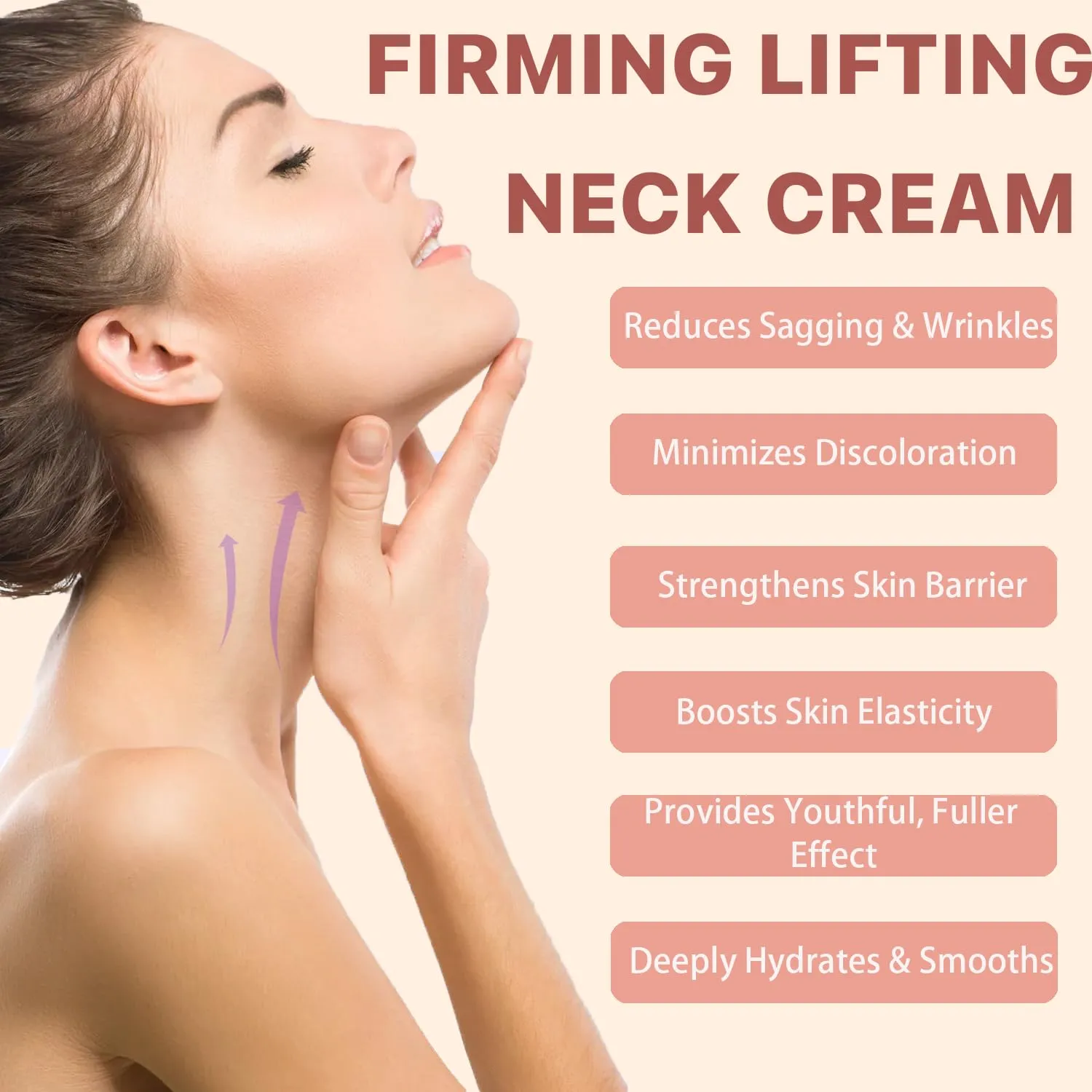 Ah8 Firming Neck Cream, 2PCS Neck Firmingand Tightening Cream for Crepey Skin Body Care Comfort Moisturizing, Tightening Lotions Cosmetic Skin Care Skin Repair