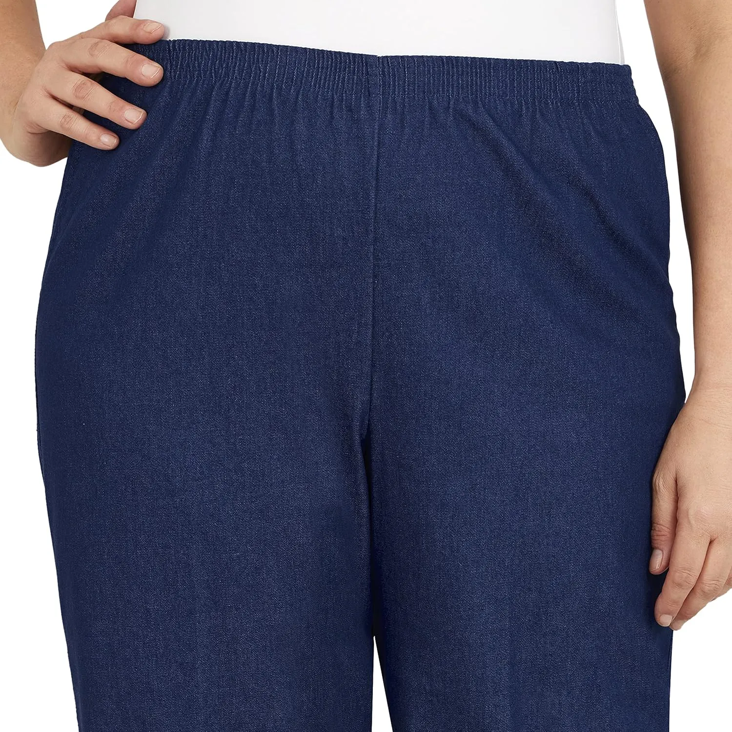 Alfred Dunner Women's Plus-Size Denim Proportioned Medium Pant
