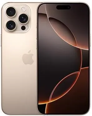 Apple iPhone 16 Pro, US Version, 256GB, Desert Titanium - Unlocked (Renewed Premium)