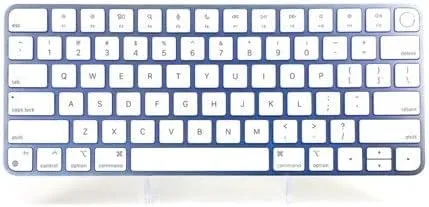 Apple Magic Keyboard with Touch ID Mac Models with Apple Silicon, (QWERTY English) Blue (Renewed)