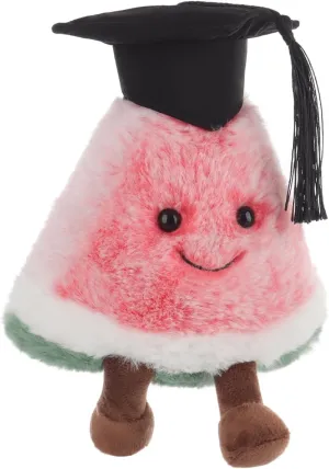 Apricot Lamb Graduated Watermelon Fruit Plush Stuffed Animals for Kids, Soft Cute Plush Toys for Baby Girl and Boy, Fluffy Graduated Watermelon Red