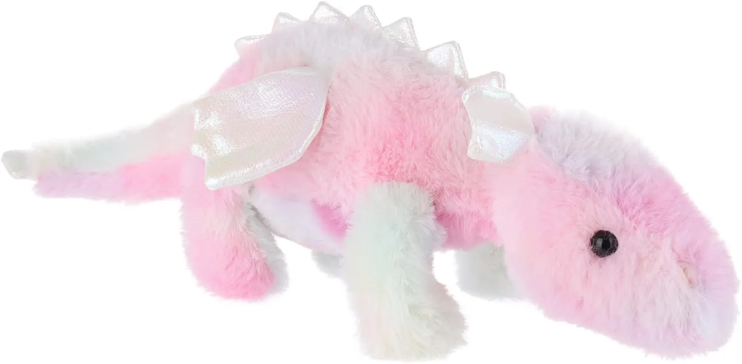 Apricot Lamb Toys Plush Colorful Lying Dragon Dinosaur Stuffed Animal Soft Cuddly Perfect for Child (Colorful Dragon,15 Inches)
