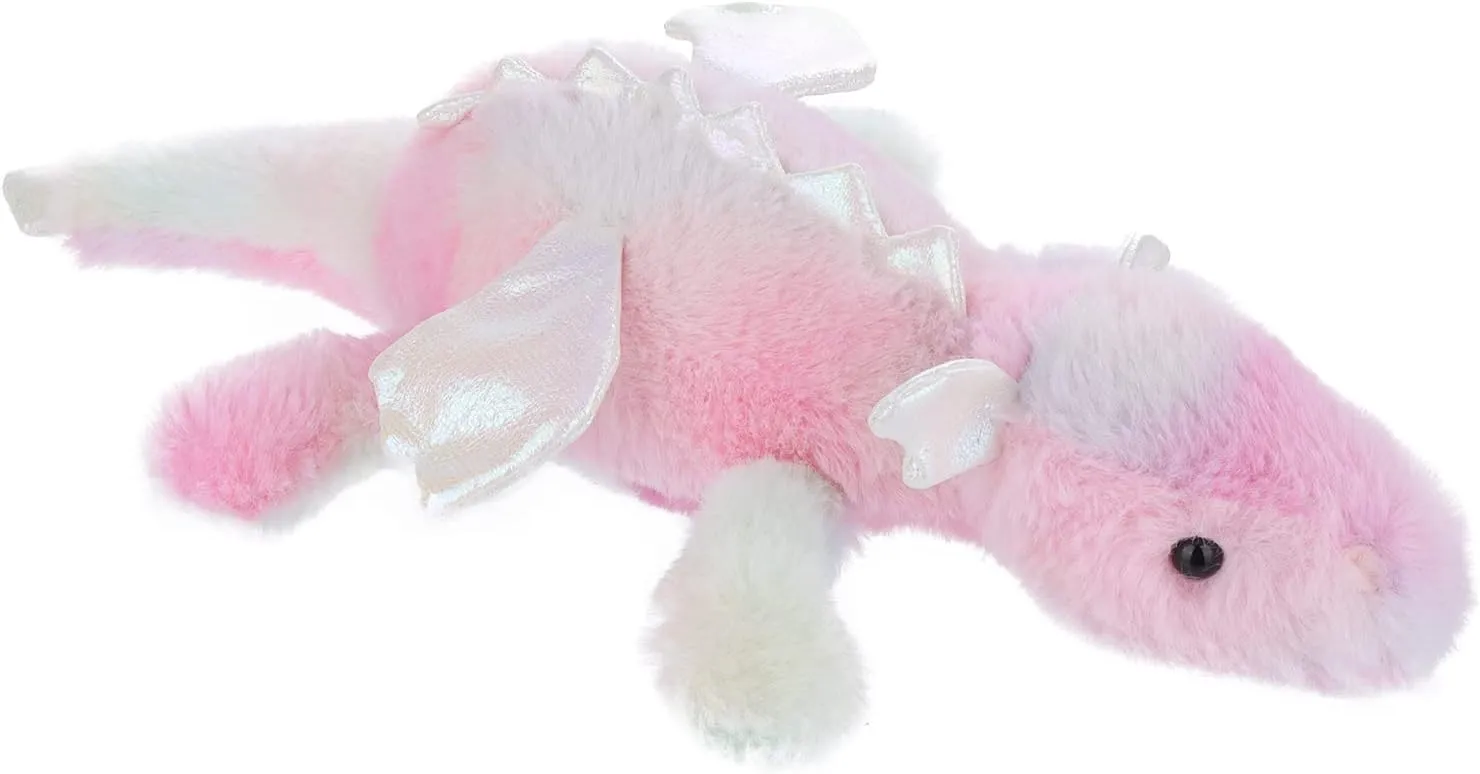 Apricot Lamb Toys Plush Colorful Lying Dragon Dinosaur Stuffed Animal Soft Cuddly Perfect for Child (Colorful Dragon,15 Inches)
