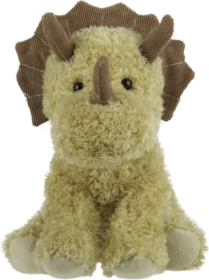 Apricot Lamb Toys Plush Green Dinosaur Triceratops Stuffed Animal Soft Cuddly Perfect for Child (Green Dino,9 Inches)