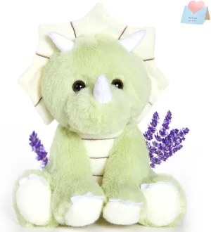 Athoinsu Cute Triceratops Dinosaur Stuffed Animals Lavender Scented Plush Toy Birthday Christmas Weekend Gifts for Toddler Kids - 9" (Triceratops)