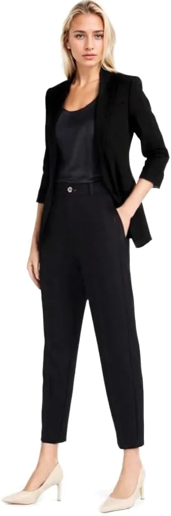 Beninos Womens 3/4 Sleeve Blazers Business Casual Solid Lightweight Suit Jacket Office Blazer