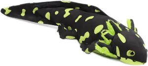 Black & Green Realistic Axolotl Plush Toy 18", Soft Salamander Stuffed Animal, Unique Amphibian Plush, Creative Room Décor, Ideal Presents for Kids Animal Lovers Birthday Christmas