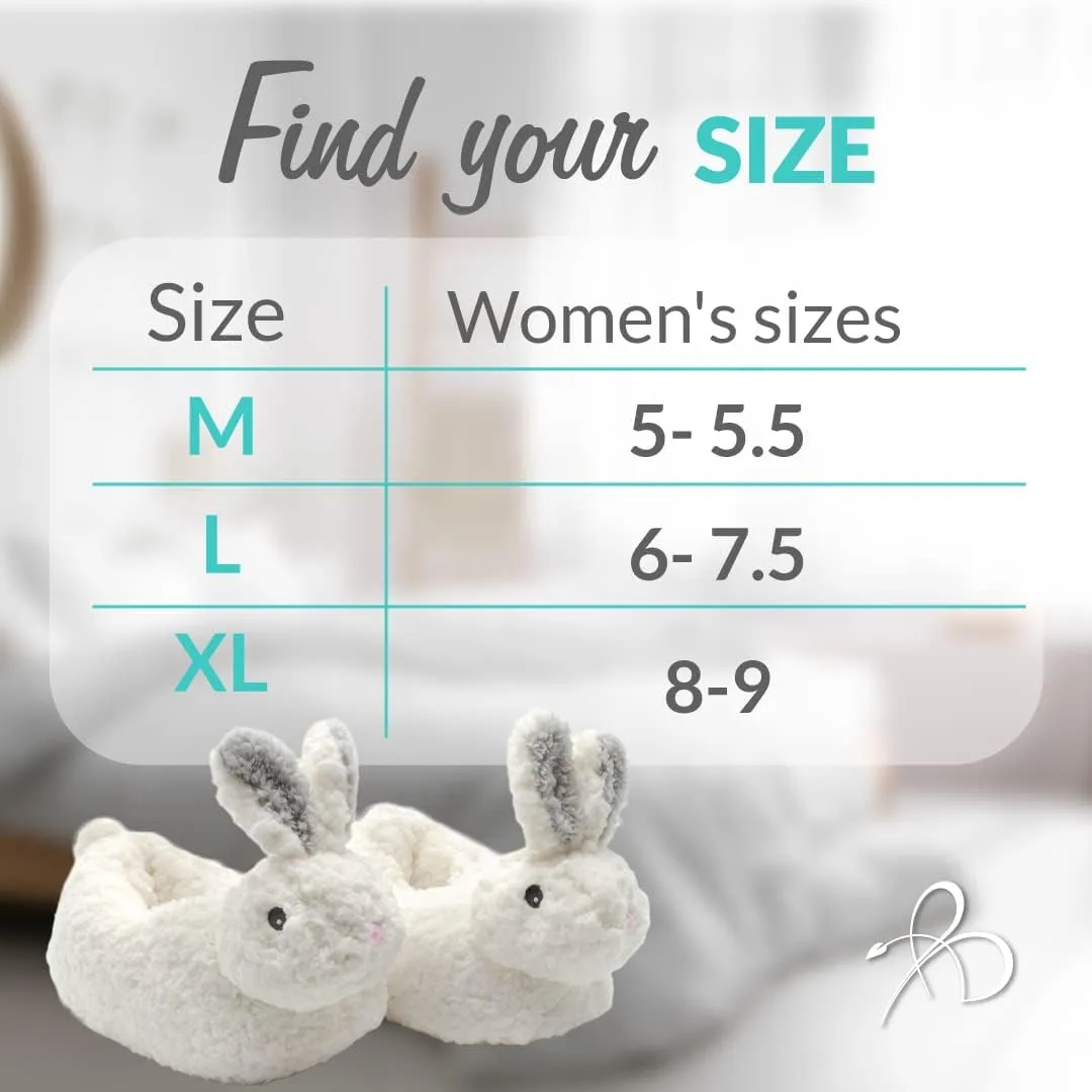 Bright Line Eating Bunny Slippers Women's House Shoes