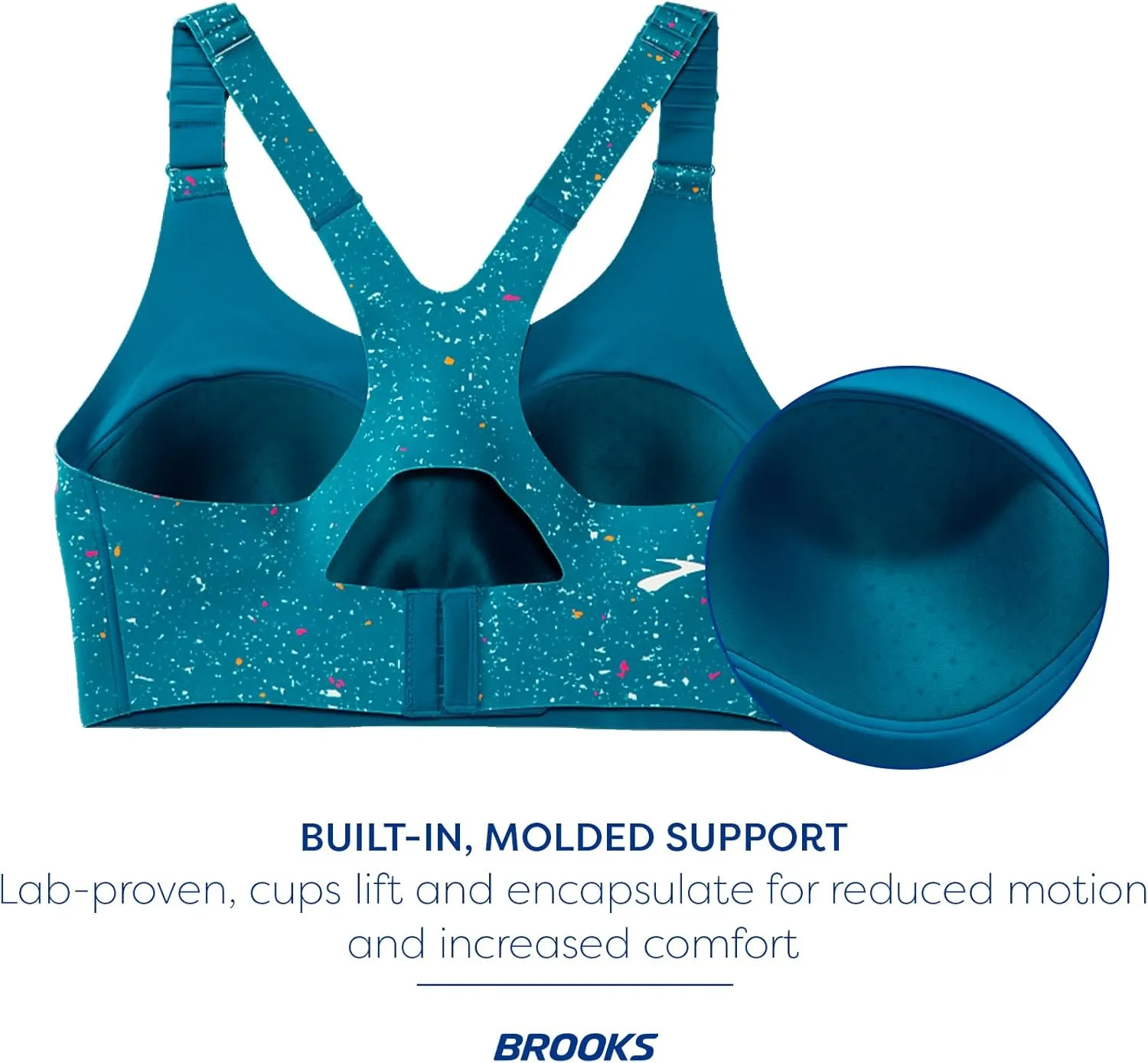 Brooks Women's Racerback 2.0 Sports Bra for High Impact Running, Workouts & Sports with Maximum Support