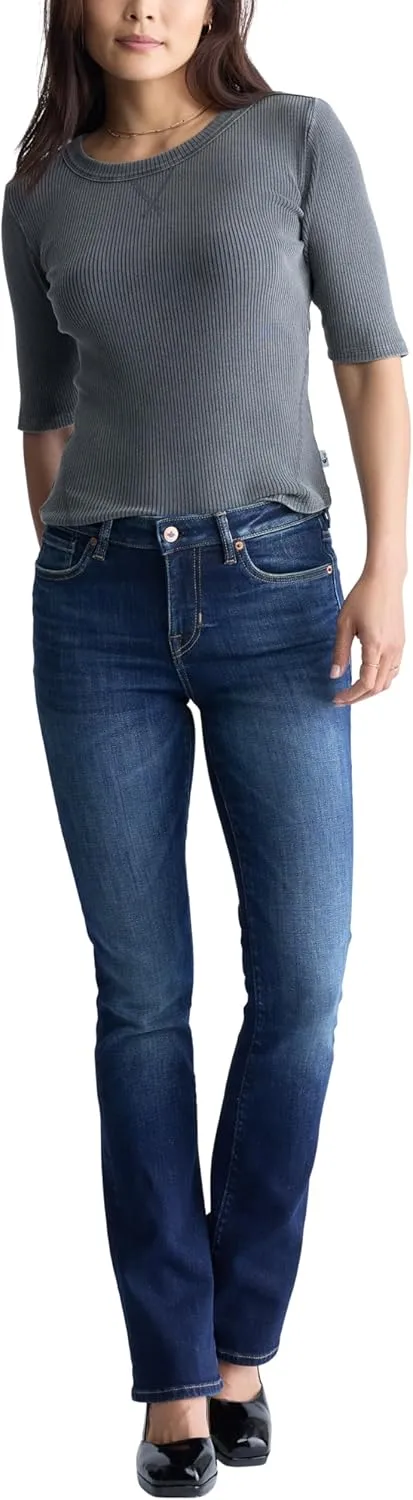 Buffalo David Bitton Women's Queen Mid-Rise Bootcut Jeans