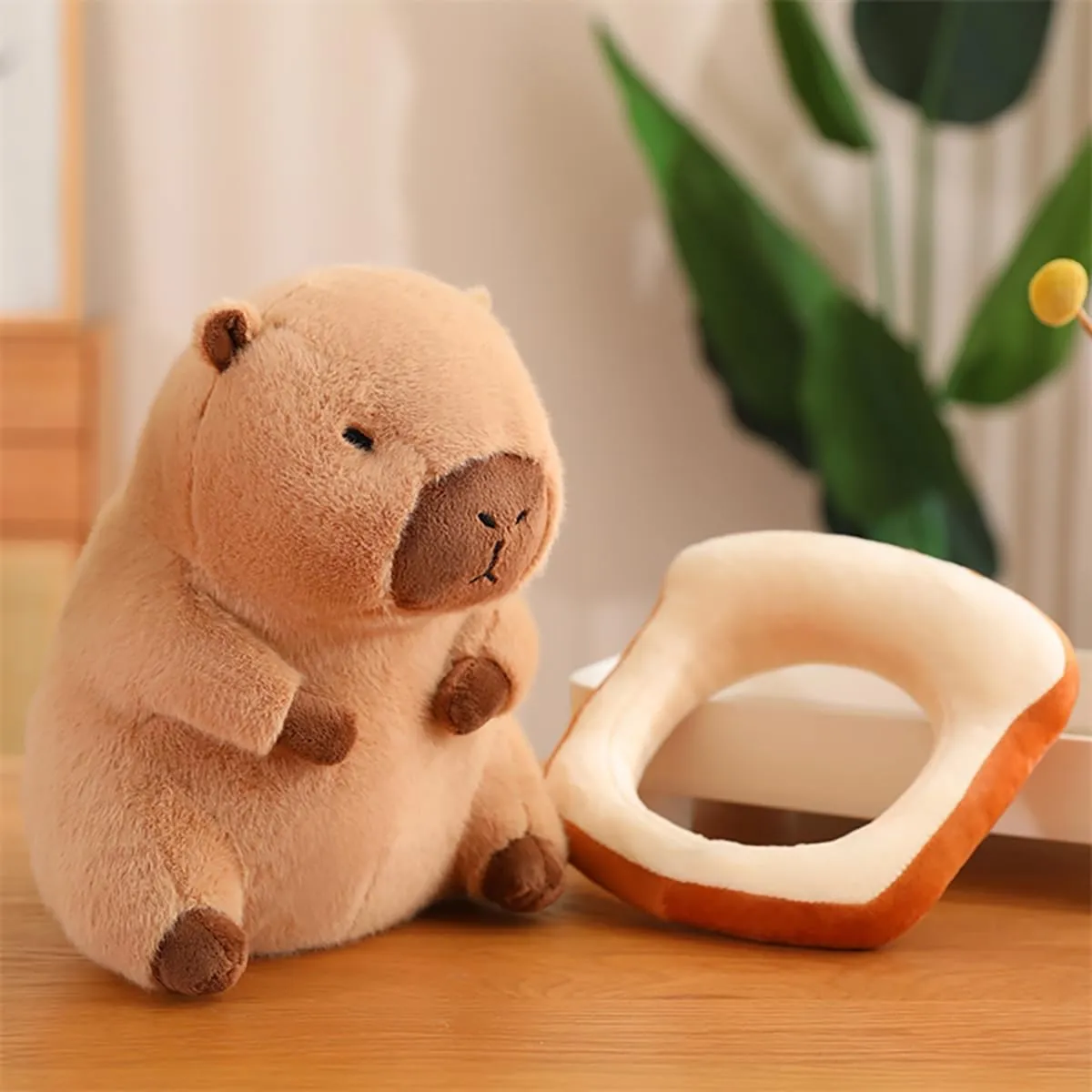 Capybara Plush Toy, Cute Stuffed Animals Kawaii Capibara Plush Pillow Christmas Birthday Easter Valentine's Day Gift for Kids Boys Girls (12" Toast Capybara)