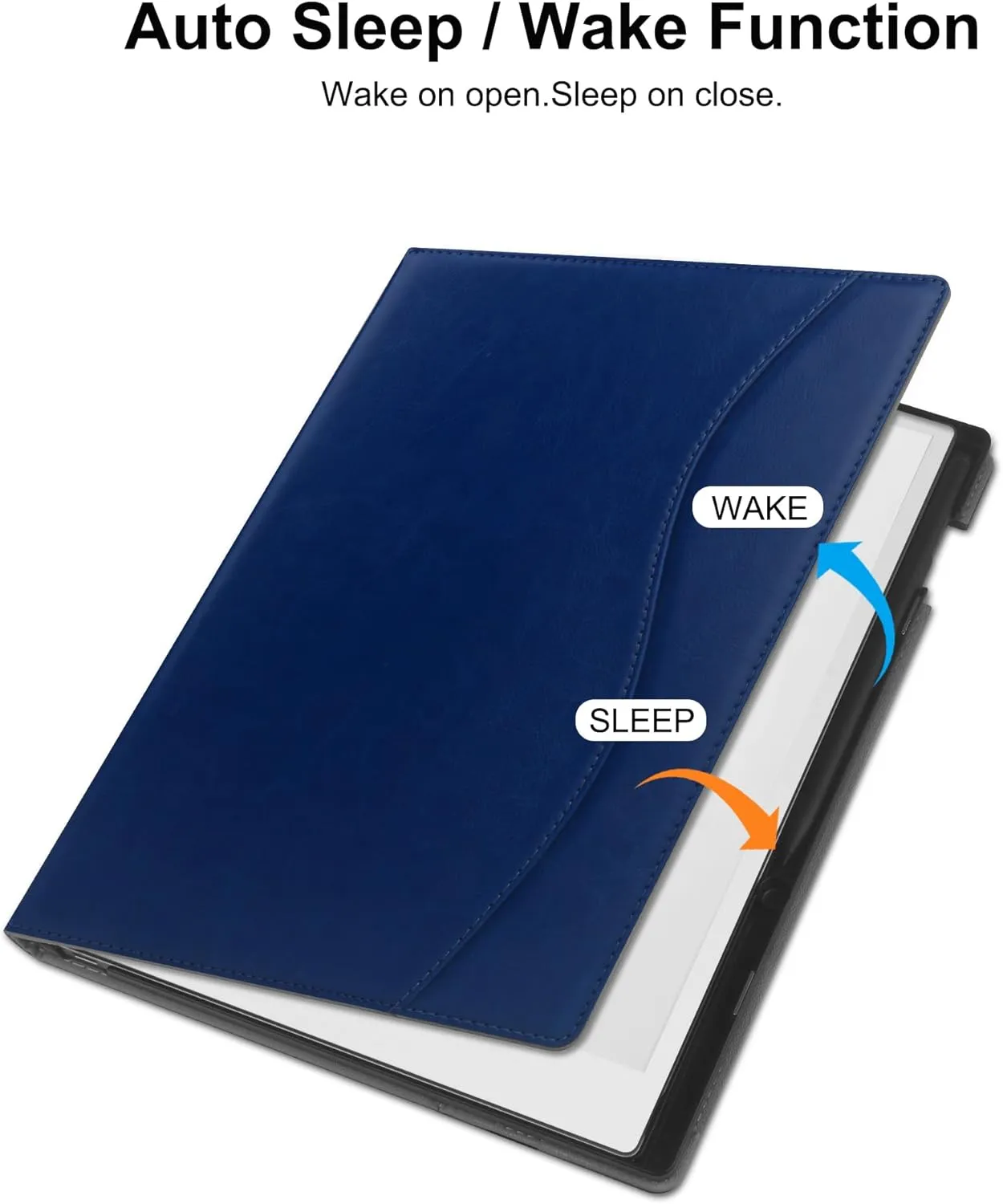 Case for 11.8 inch Remarkable Paper Pro (2024 Released) - with Stable Folding Stand Design and Pen Pocket,Remarkable Paper Tablet with 11.8” Color Display Cover,Auto Sleep/Wake-Blue
