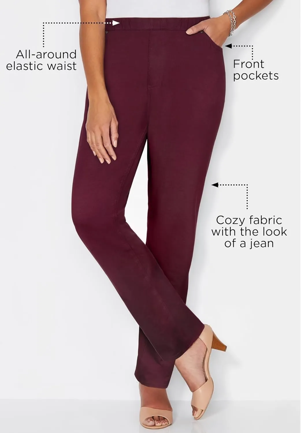 Catherines Women's Plus Size The Knit Jean