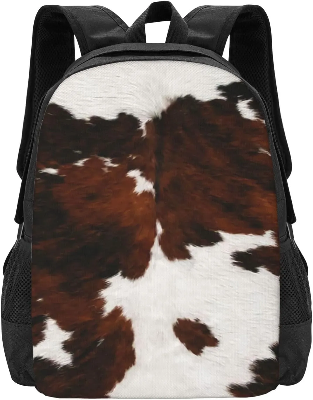 Cattle Fake Cow Print Lightweight Packable Backpack Travel Casual Hiking Daypack Foldable Backpack For Men Women