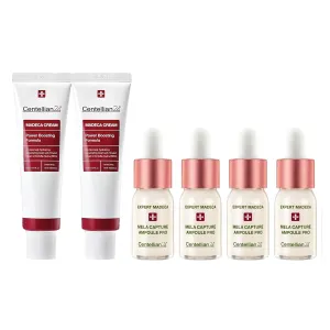 Centellian 24 Set - Expert Serum (Season 3 (0.33fl oz x 1pc x 4 sets)   Madeca Cream (Season 4, 1.7 1.7fl oz) - Serum, Soothing, Even Tone, Dry Sensitive Skin Centella Moisturizer, Korean Skin Care