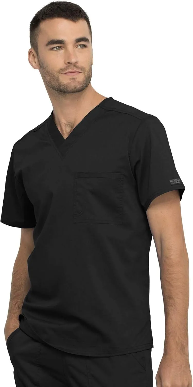 Cherokee Scrub Top for Women & Men, V-Neck Tuckable Medical Shirt with 1 Chest Pocket & ID Loop - WW625