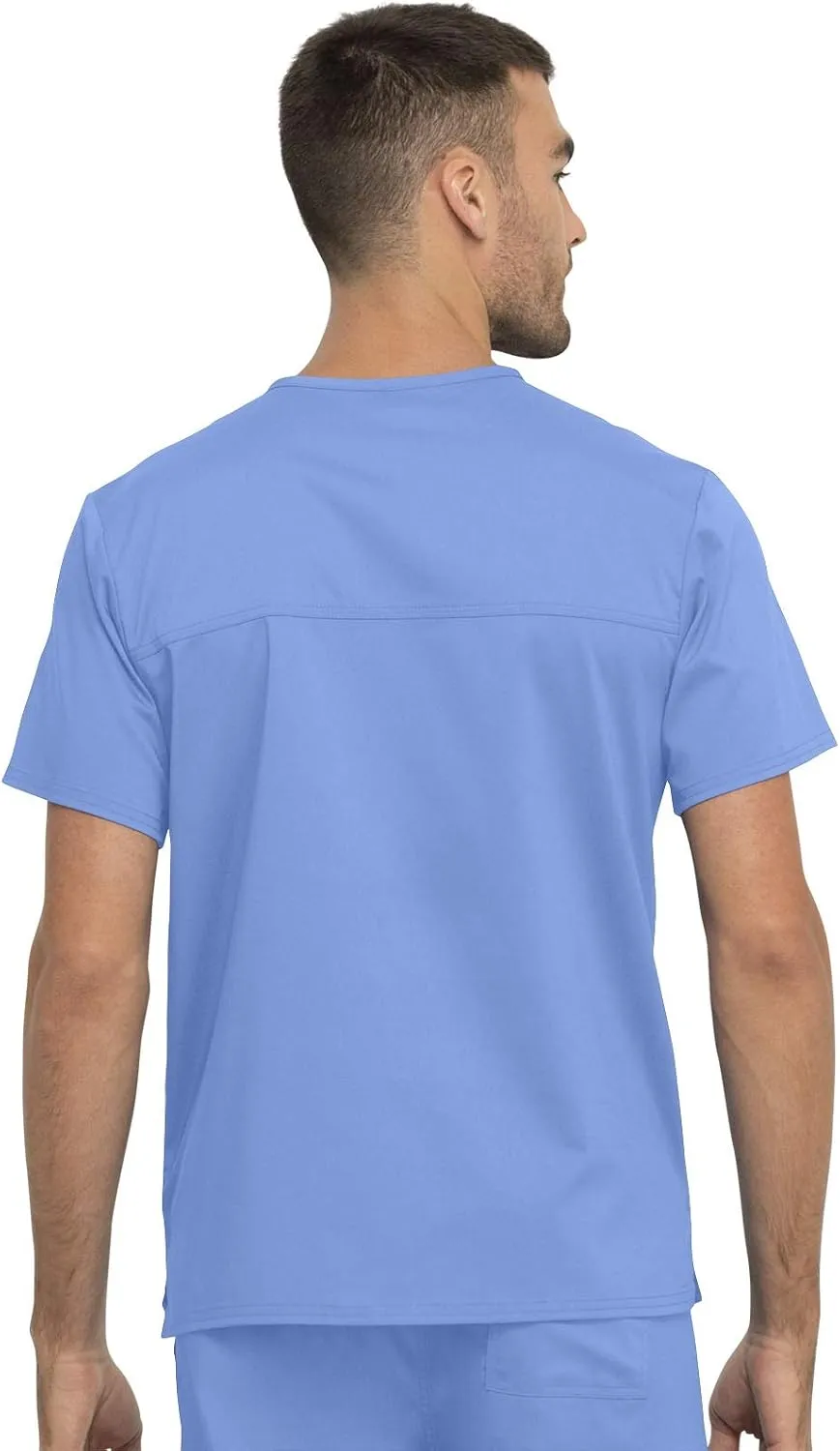 Cherokee Scrub Top for Women & Men, V-Neck Tuckable Medical Shirt with 1 Chest Pocket & ID Loop - WW625