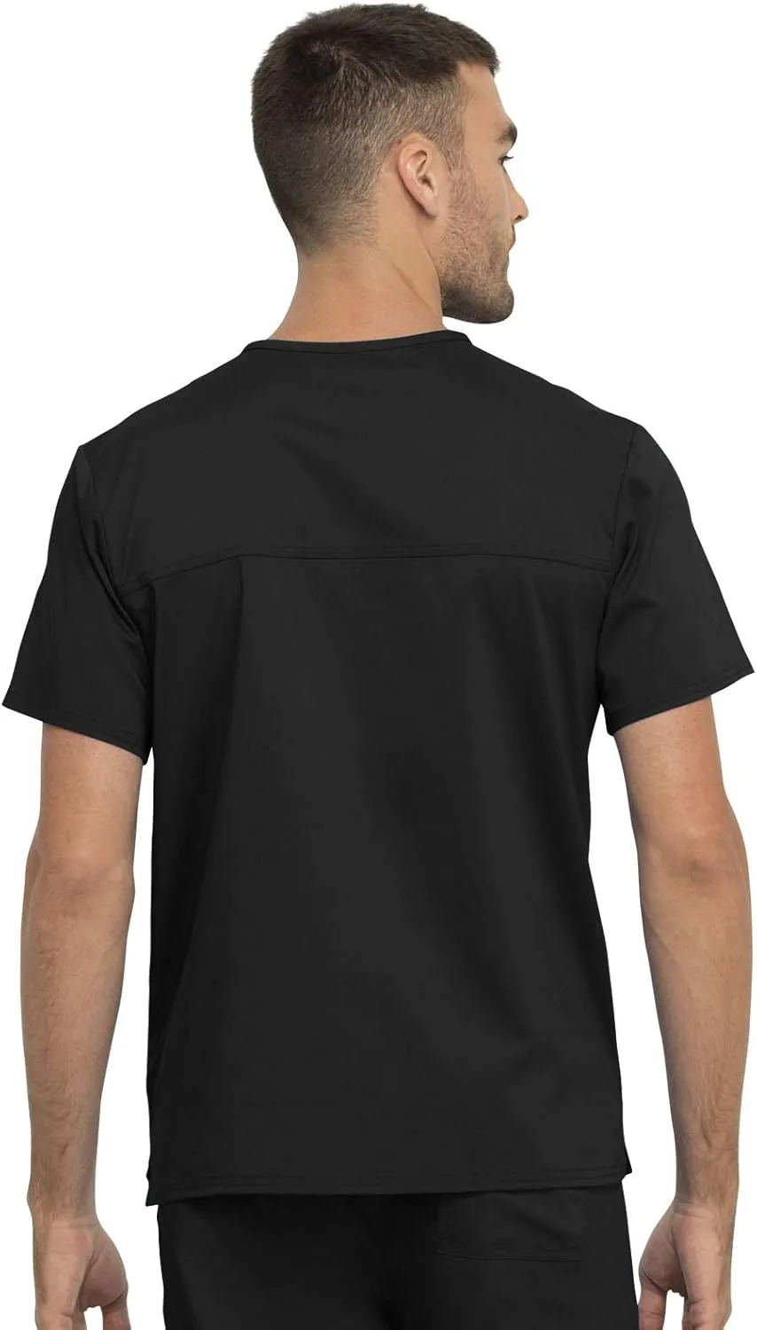 Cherokee Scrub Top for Women & Men, V-Neck Tuckable Medical Shirt with 1 Chest Pocket & ID Loop - WW625