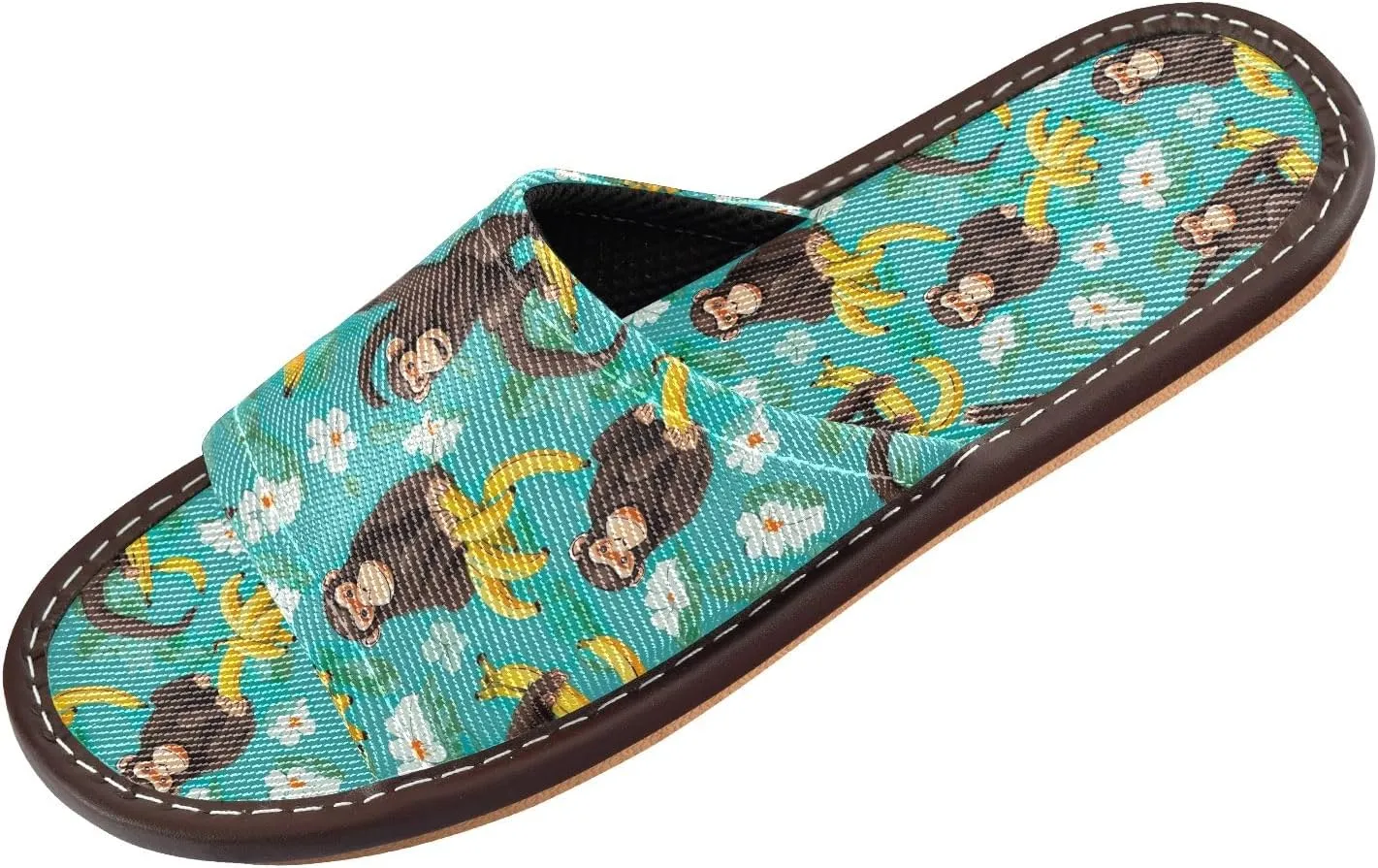 CHIFIGNO Men's Soft Anti-skid Summer Slippers for Outdoor and Summer Size 4-5