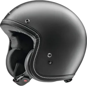 Classic-V Solid '20 Adult Street Motorcycle Helmet - Black Frost / 2X-Large