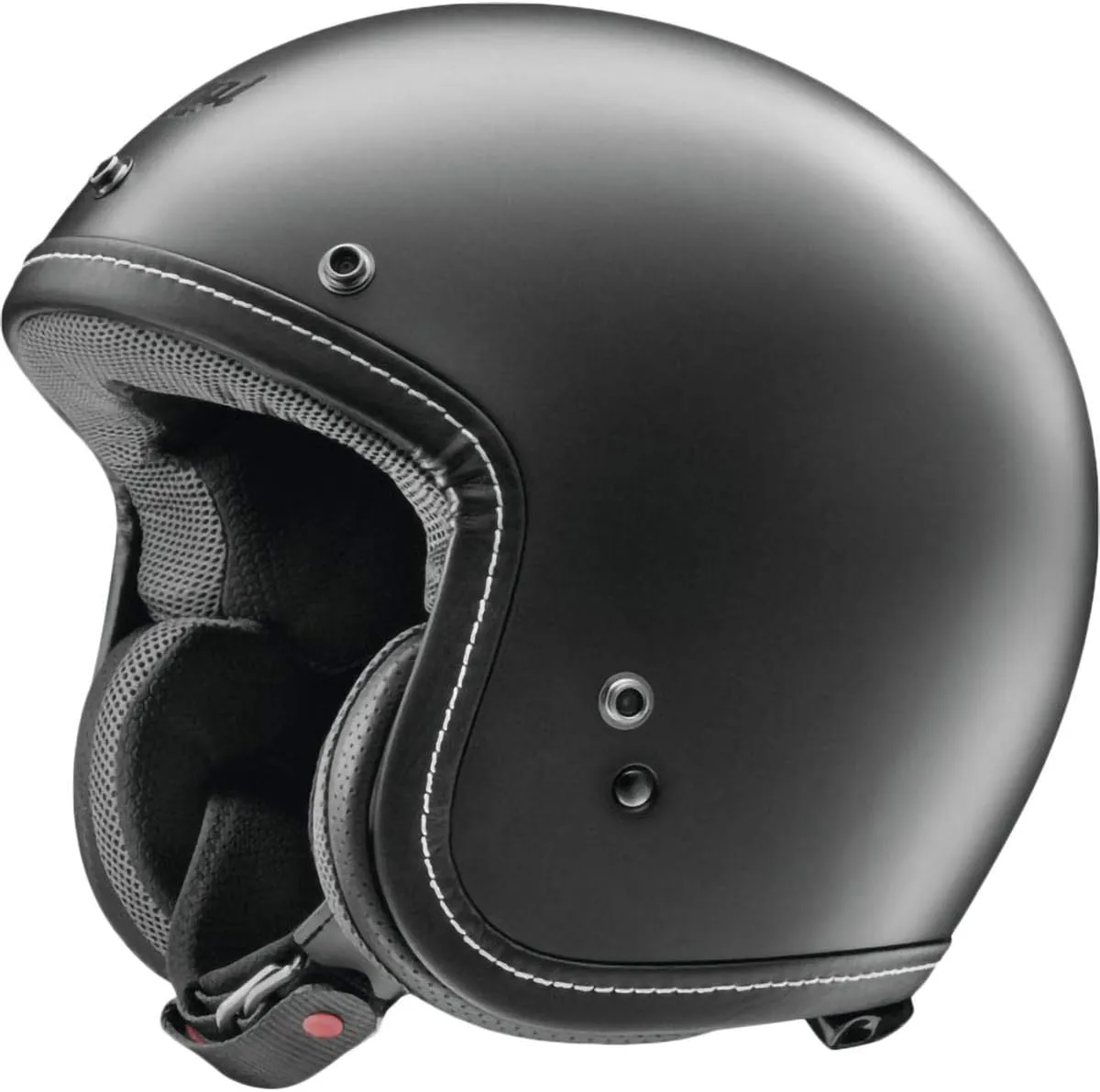 Classic-V Solid '20 Adult Street Motorcycle Helmet - Black Frost / 2X-Large