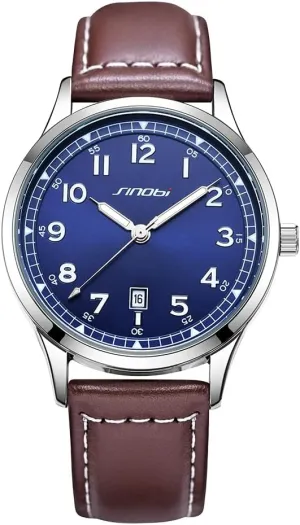 Classic Watches for Men with Calendar Water Resistant Luminous Easy Read Time Arabic Numerals Men Dress Watch