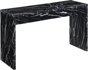 Convenience Concepts Northfield Console Table 48" - Modern Living Room Sofa Table, Contemporary Entryway Hall Table, Foyer Display Table, Black Faux Marble