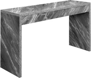 Convenience Concepts Northfield Console Table 48" - Modern Living Room Sofa Table, Contemporary Entryway Hall Table, Foyer Display Table, Gray Faux Marble