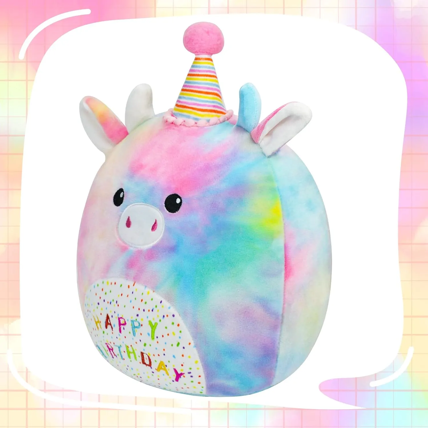 Cow Stuffed Animal Cow Plush Toys 12 Inch Soft Unicorn Plushies Pillow Cute Rainbow Plushies Room Decoration Birthday Gifts for Kids Toddlers Girls and Boys