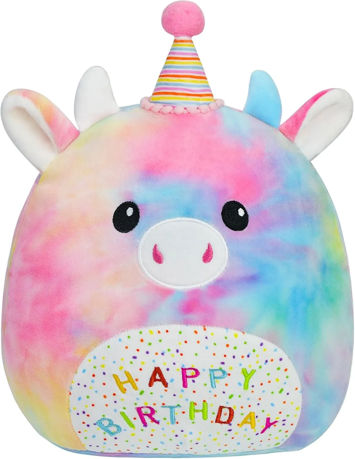 Cow Stuffed Animal Cow Plush Toys 12 Inch Soft Unicorn Plushies Pillow Cute Rainbow Plushies Room Decoration Birthday Gifts for Kids Toddlers Girls and Boys