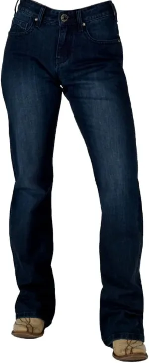 Cowgirl Tuff Western Jeans Womens Empower High Rise Dark Wash JEMPOW