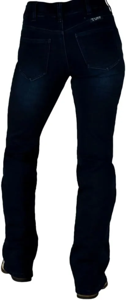 Cowgirl Tuff Western Jeans Womens Pull On Fleece Dark Wash JPULFF