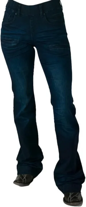 Cowgirl Tuff Western Jeans Womens Pull On XXS Short Dark Wash JPULSP