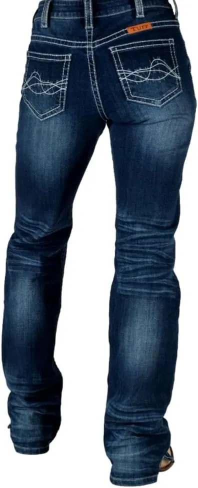 Cowgirl Tuff Western Jeans Womens Summit White Dark Wash JSUMWT