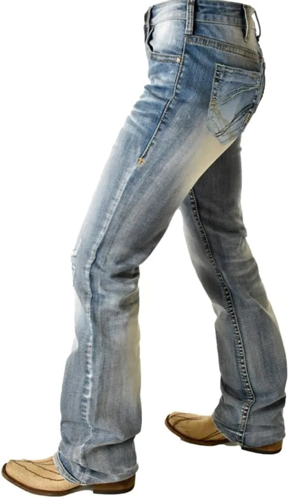 Cowgirl Tuff Western Jeans Womens Zero-2-60 Light Wash JOTOSX